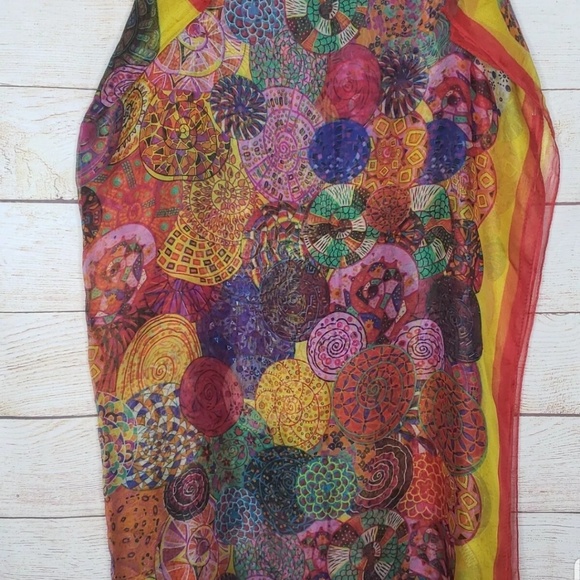 Fortune Teller Boho scarf shawl - Picture 4 of 4